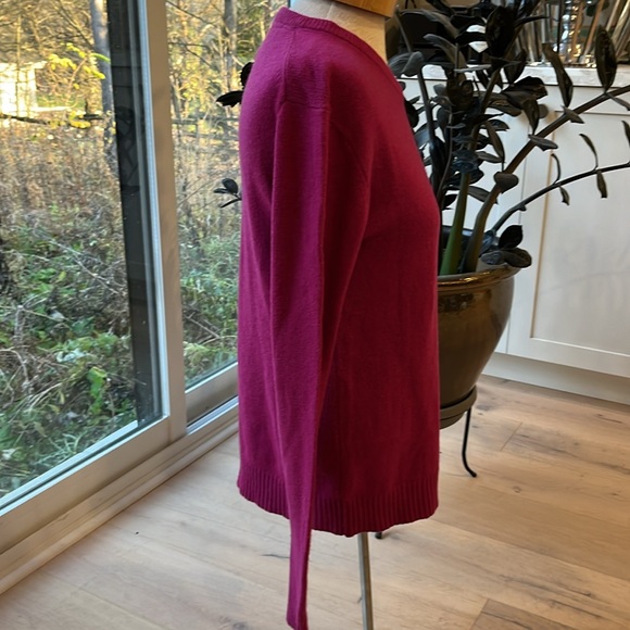 NWOT Mens Joules P_Retford wool angora blend v neck sweater in colour Ruby - Picture 4 of 9